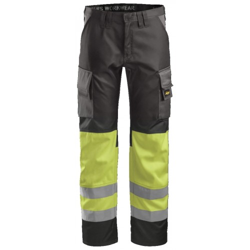 Snickers 3833 Hi-Vis Work Trousers Class 1